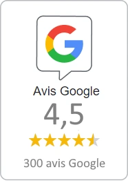 notes sur 300 avis google